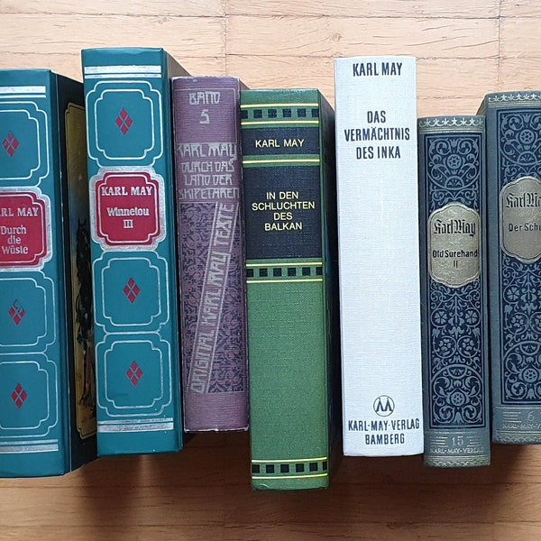 Karl May - verschiedene Bücher - schöne Deko oder zum Lesen