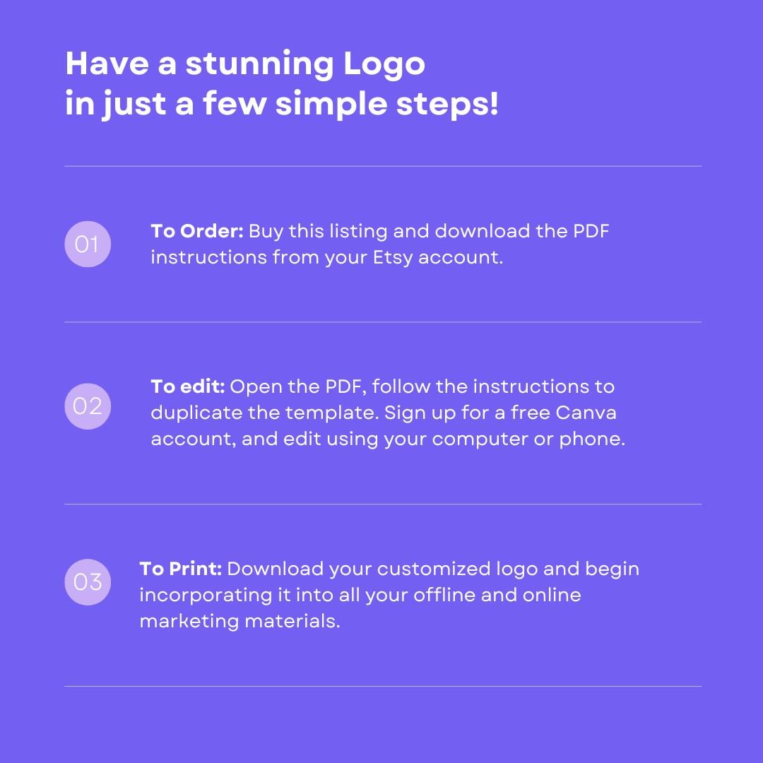 Colorful Logo Editable Template in Canva, Fun Brand Design for Small ...