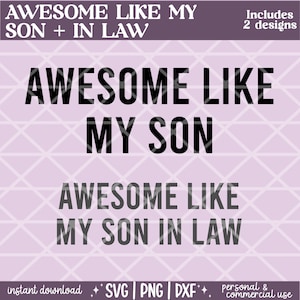 Super wie mein Sohn SVG, Vater Sohn Geschenk für Papa, lustiger Papa SVG, Papa Witz SVG, digitaler Download Png, Silhouette Cricut Schnitt Datei Svg Png Dxf