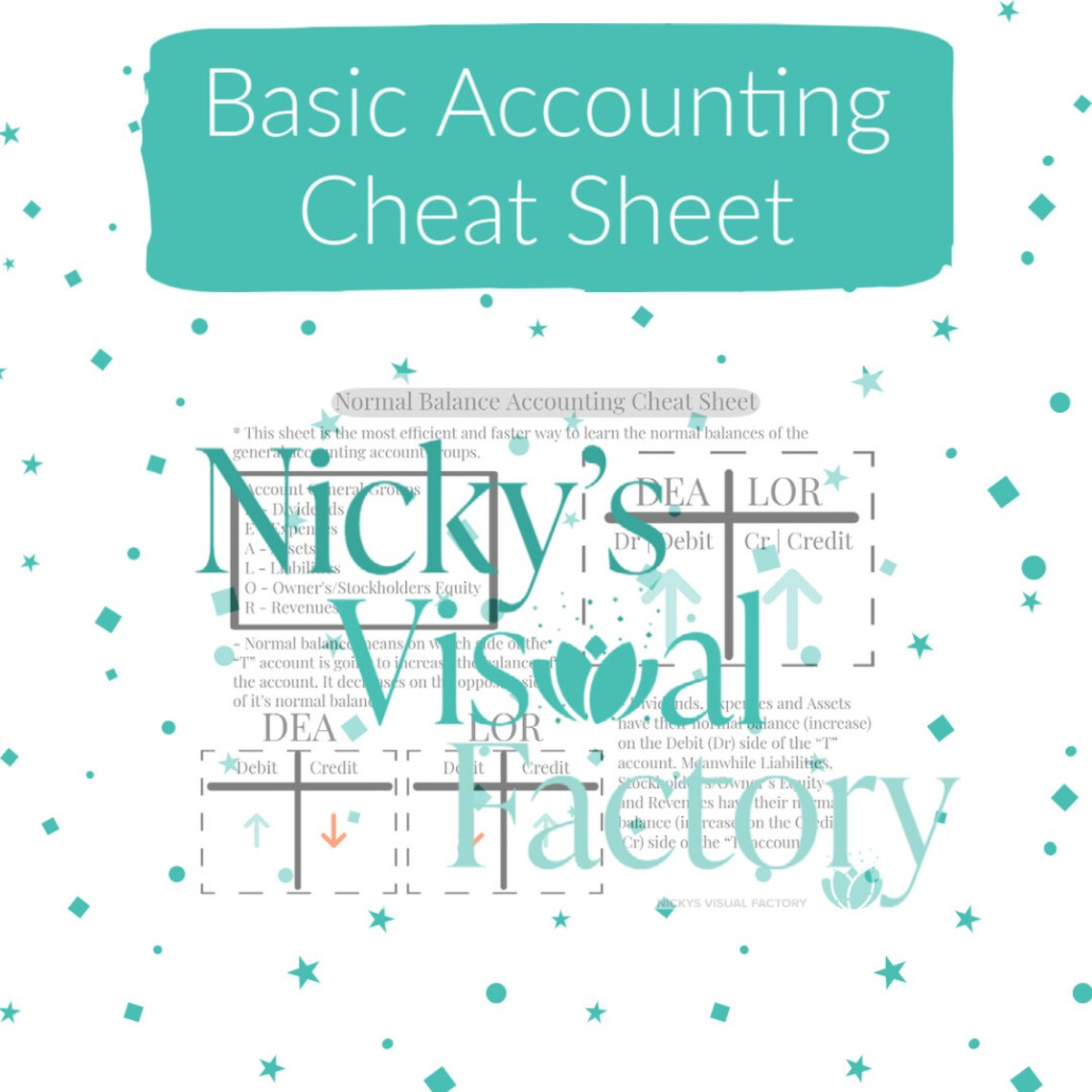 Basic Accounting Cheat Sheet for Study, DEALOR Accounting Cheat Sheet