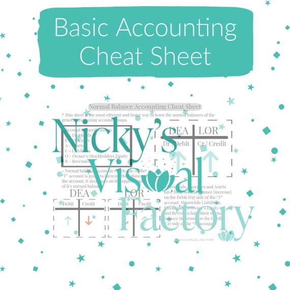 Basic Accounting Credit Debit Sheet