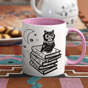 I Read Past My Bedtime Coffee Mug: Night Owl Gifts for Bookworms and Book Lovers Who Read Under the Moon and Stars Two-tone 11oz