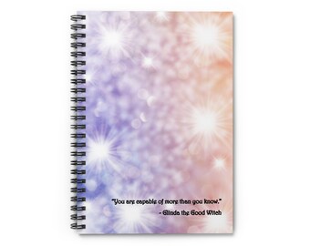 Glinda the Good Witch Journal Notebook Wizard of Oz Inspirational Quote Daily Diary Gift for Woman Present for Teen
