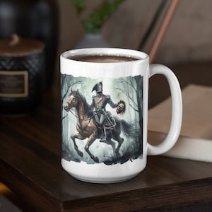 Headless Horseman Legend of Sleepy Hollow Tasse. Washington Irving Short Story Roman Film Fan Geschenk 15 Unzen Kaffeetasse