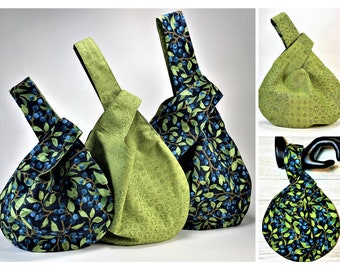 japanese knot bolsa with square bottom