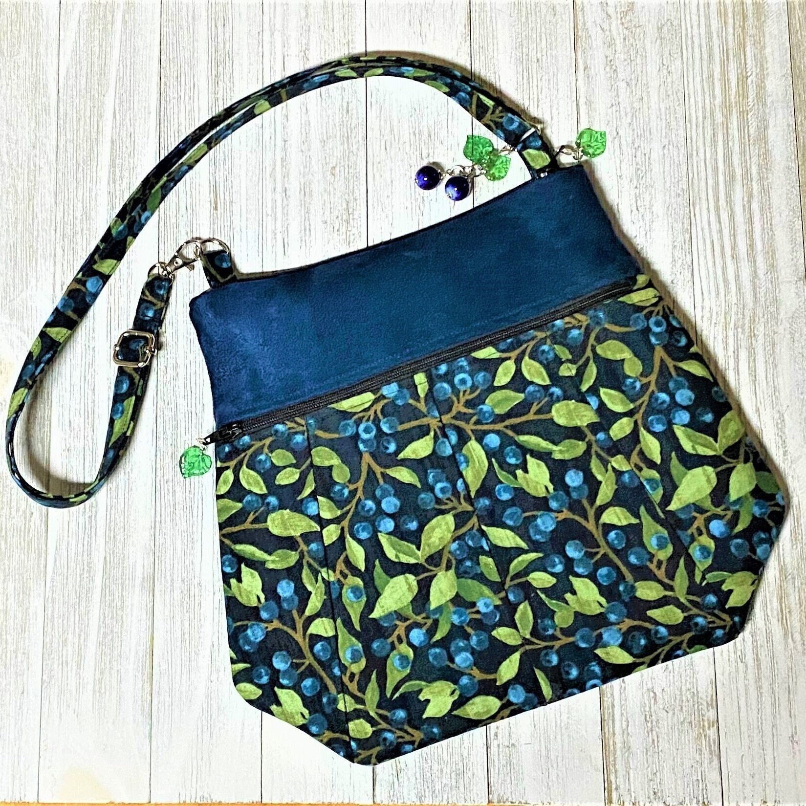 Blueberry purse Etsy