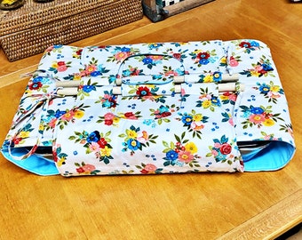 Pretty Posy Casserole Cozy Carrier | Great for Taking Hot or Cold Goodies to Grandma's House | 2 Sizes | Reversible | Washable
