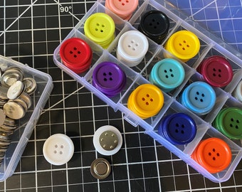 Colorful Magnetic Button Ear Savers/Mask Holders for Scrubs, Caps, Headbands