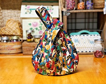 Japanese knot bag with grommet hotsell