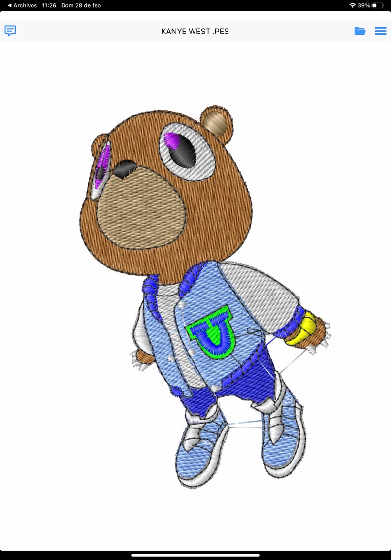 Kanye West Graduation Dropout BearMEAN GIRLS Embroidery