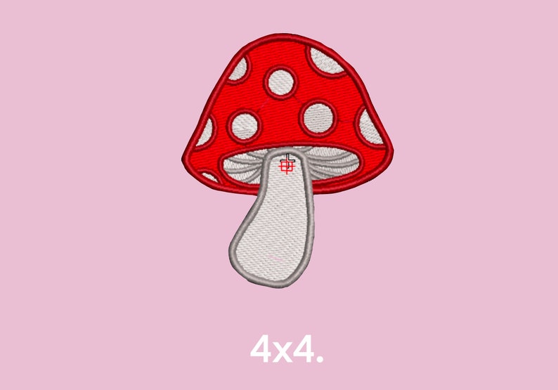 Mushroom-Embroidery Design Pattern - Design for Embroidery Machine Instant Digital Download 