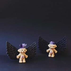 Amethyst Little Bitty Kat Crystal Trolls, Crystal Troll, Amethyst Troll Doll, Spiritrolls, Troll Dolls