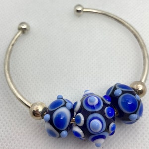 Blue & White Cuff Bracelet