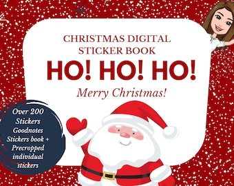 Digital Stickers, Christmas stickers, iPad planner, Digital Planner, Goodnotes planner, Sticker Book, Digital Christmas Planner