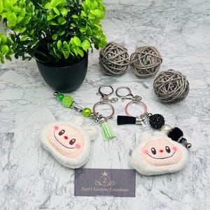 Cute Labubu Inspired Bunny Keychains