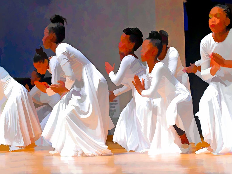 Praise Dancers in White image 0