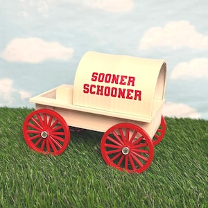 OU Sooner Schooner UNIVERSIDADE DE OKLAHOMA Vagão Decorativo Brinquedo