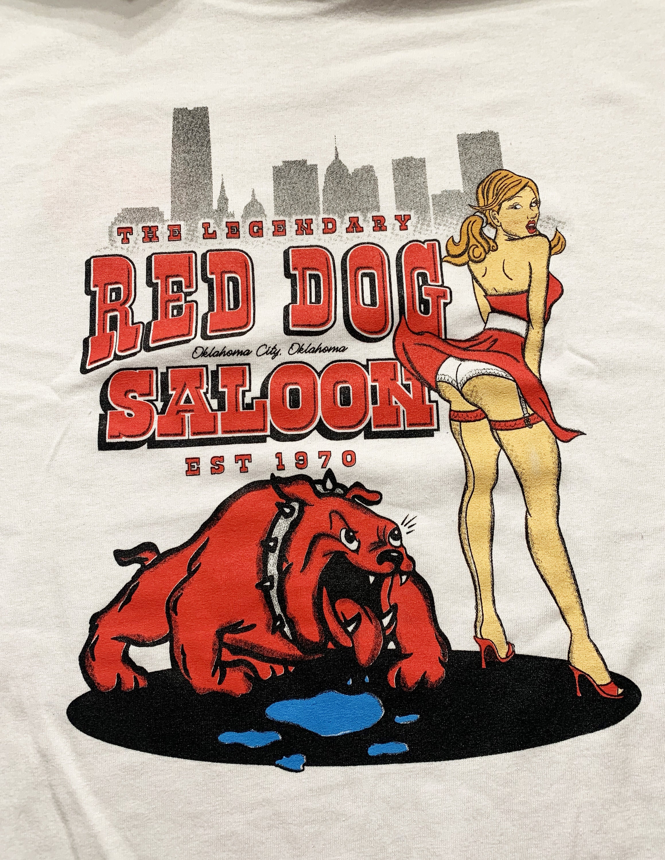 Red Dog Saloon Oklahoma City Tshirt Top OKC Cafe Bar Luke Dick Etsy