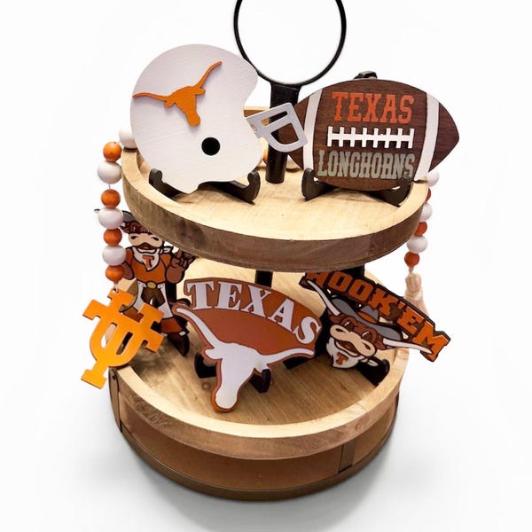 UT UNIVERSITY of TEXAS Signs Student Tiered tray decor Graduation