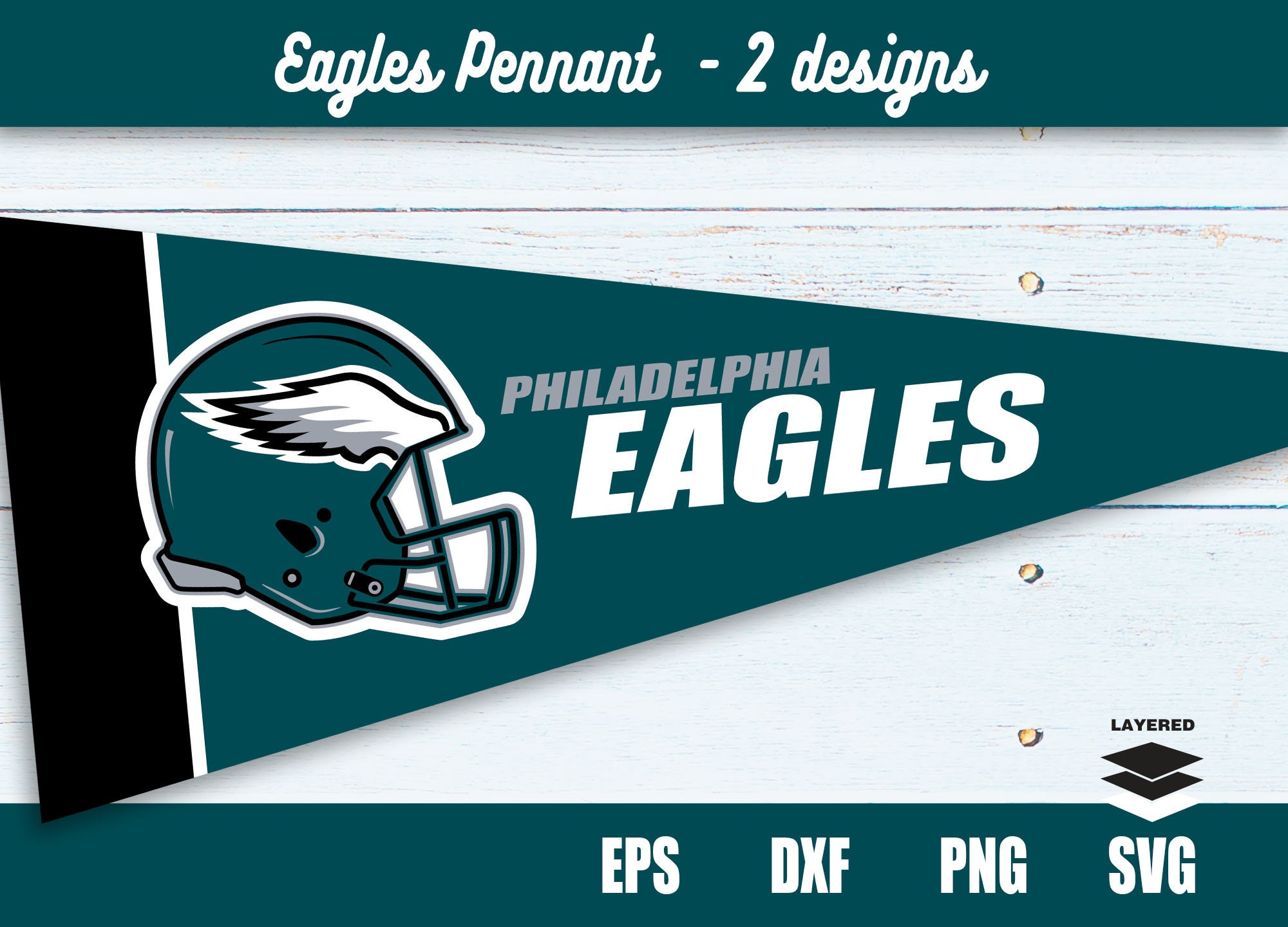Philadelphia Eagles svg Eagles Pennant svg Philadelphia | Etsy