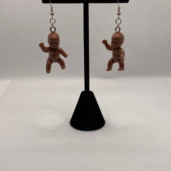 Baby Earrings, Weird Earrings, Funky Jewelry, Mini Babies, Doll Earrings