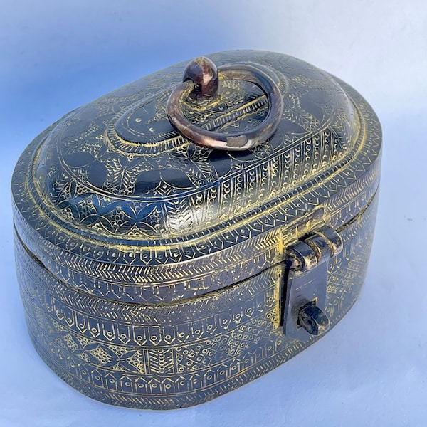 Decorative Brass Box Etsy