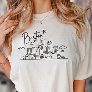 Comfort Colors Boston Shirt: Massachusetts Souvenir Tee