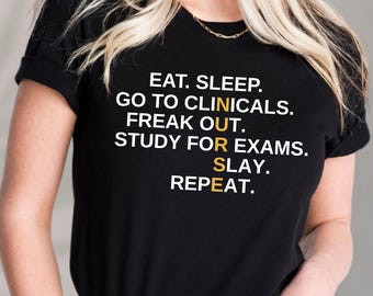 Funny Nursing School Shirt: Clinical Life RN Humor Tee