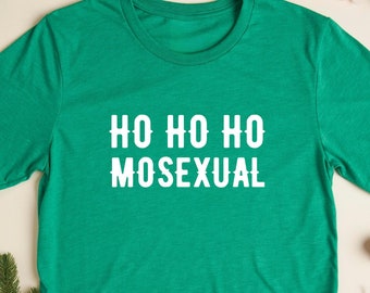 Ho Mosexual LGBTQ+ Christmas T-Shirt