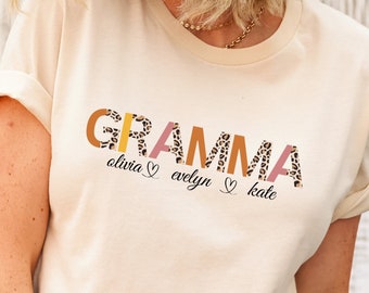 Personalized Gramma T-Shirt: Grandkids Names Tee
