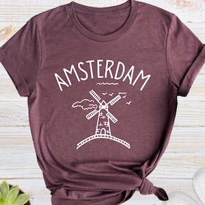 Amsterdam Shirt, Amsterdam Travel Tee, Netherlands City Shirt, Netherlands Travel Shirt, Amsterdam Gift Shirt, Amsterdam Lovers T Shirt