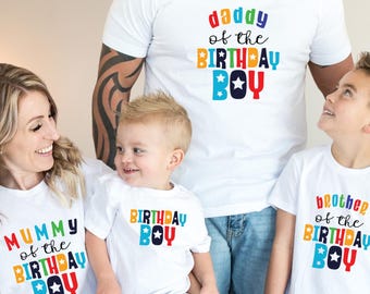 First Birthday Boy Shirt: Matching Family T-Shirts