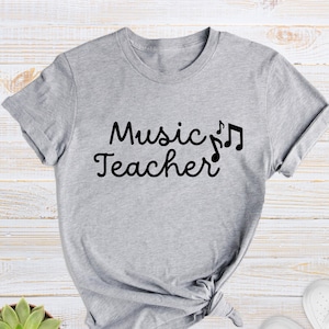 Music Teacher Shirt, Music Teacher Gift, Music Lover Shirt, Piano Teacher T-Shirt, Music School Tee, Music Note Shirt, Musician Shirts