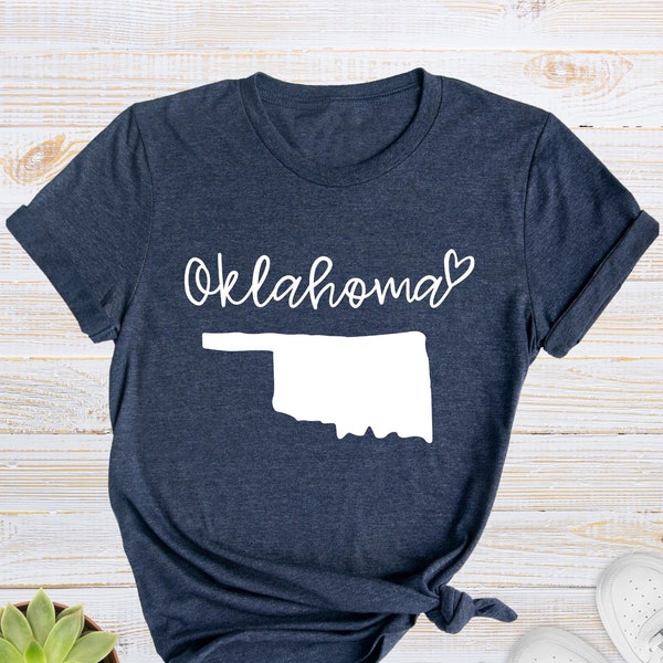 Oklahoma Shirt, Oklahoma Lover Gift, Oklahoma Map Tee, Home State Shirts, City Top, Traveler Gift, Oklahoma Vacation Tee, Vacation Gifts