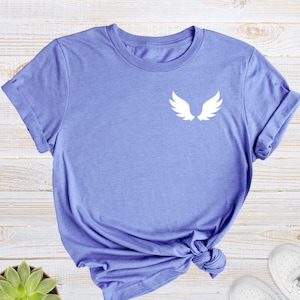 Angel Wings Shirt, Christian T-Shirt, Religious Shirts, Religious Gift, Inspirational Shirt, Prayer Shirt, Christian Women Shirts