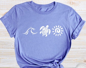 Wave Turtle Sun Shirt: Beach Vacation Tee