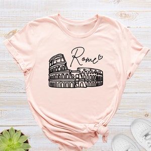 Rome Shirt, Rome Italy Shirt, Rome Travel T-Shirt, Rome Colosseum Tee, Love Rome Shirt, Rome Travel Gift, Europe Travel Shirt, Souvenir Tee