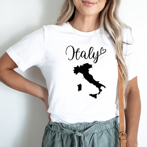 Italy Map Shirt, Italy City Shirt, Cities and States, Italy Gift Shirt, Summer Shirts, Family Trip Tee, Vacation Shirts, Travel Tee