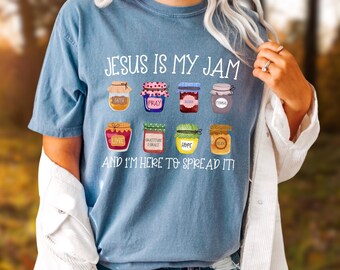 Comfort Colors Jesus Is My Jam Shirt: Funny Christian Tee