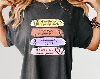 Comfort Colors Salt Rosemary Lavender Love Shirt: Practical Magic Witchy Tee