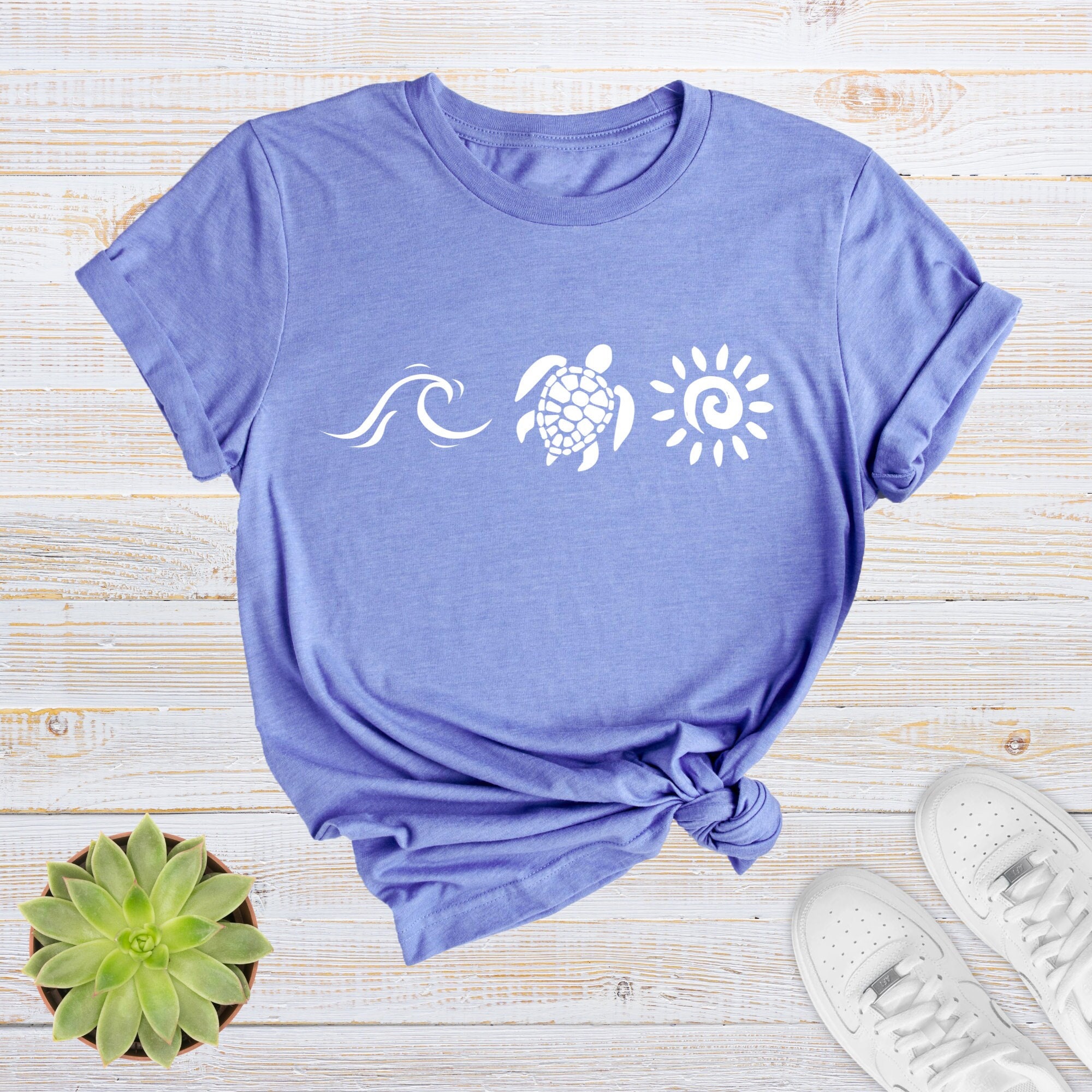 Wave Turtle Sun Shirt, Beach Shirt, Summer Trip Shirts, Family Vacation T-Shirt, Family Vacation Gift, Summer Vacation Tee, Beach Life Tee