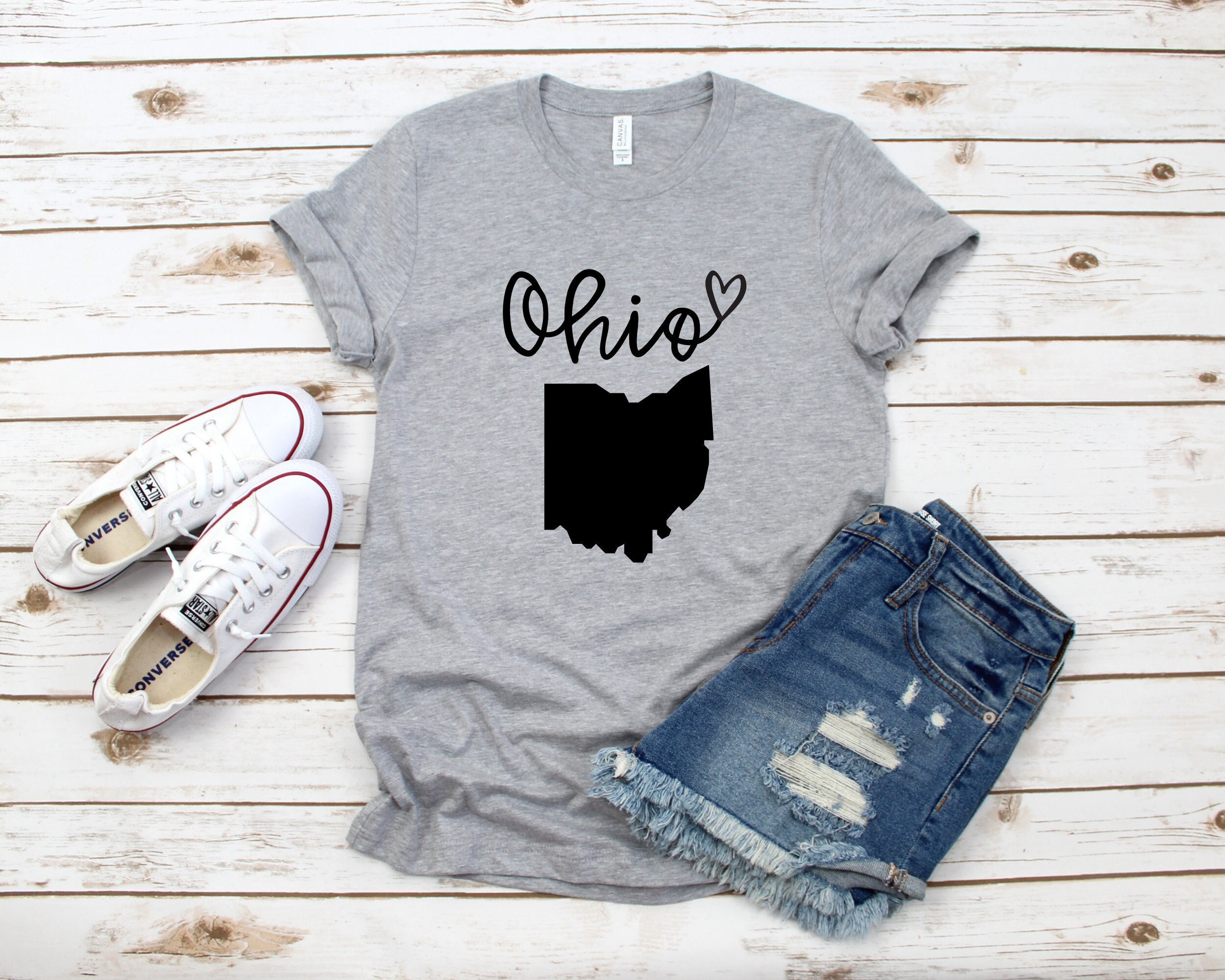 Ohio Map Shirt State Shirt Home Lover - Etsy