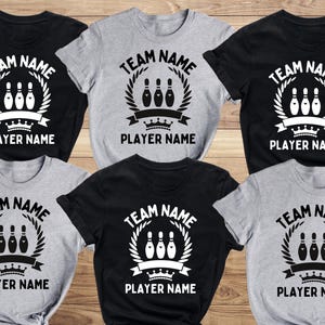 Custom Bowling Team Shirt, Personalized Bowling Gift