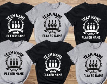 Custom Bowling Team Shirt, Personalized Bowling Gift