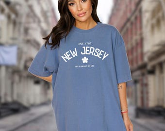 Comfort Colors New Jersey Shirt: State Pride Travel Tee
