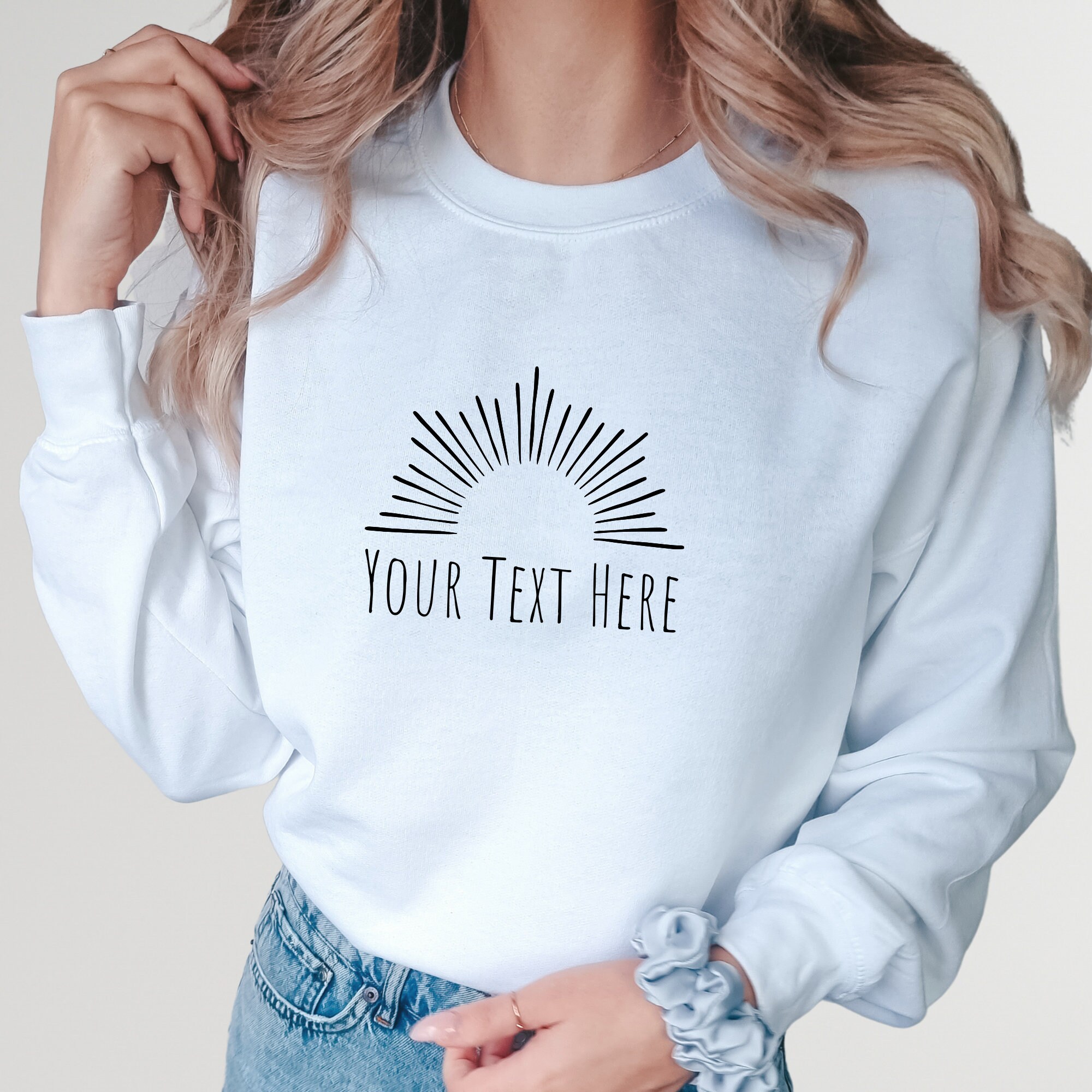 Custom Sunshine Sweatshirt, Summer Sun Sweatshirt Custom Sunshine Sweatshirt, Summer Sun Sweatshirt