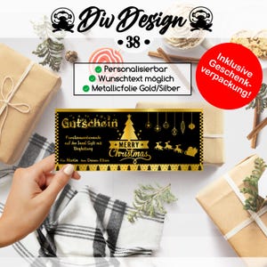 Personalisierter Geschenkgutschein mit Geschenkverpackung | Weihnachtsgeschenk  Bundle | All in One | personalisiertes Geschenk