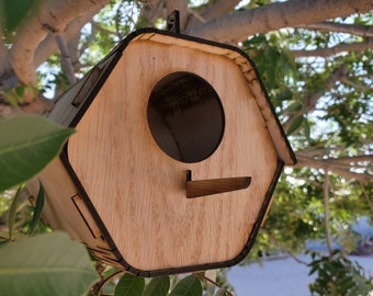 Bird House, The Honeycomb, DIY birdhouse, wooden birdhouse, Spring project, Summer project