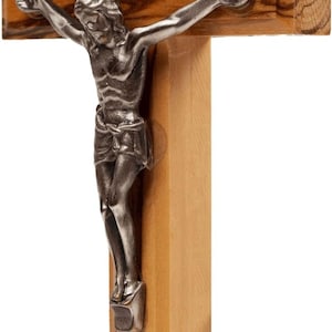Genuine Olive Wood Cross Gift for Baptism Gift Confirmation Crucifix Decor Hand Christian Wooden for Child Handheld Communion Handheld Small