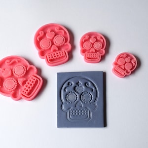 Sugar Skull A Imprint Polymer Clay Cutter